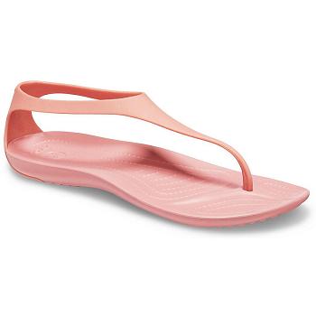 Crocs Sexi Sleek Ruzove - Damske Sandále